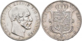 Hannover: Ernst August 1837-1851: Taler 1849 B, AKS 107, Jaeger 79. 22,15 g. Sehr schön.
 [taxed under margin system]