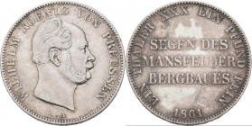 Preußen: Wilhellm I. 1861-1888: Ausbeutetaler 1861, AKS 98, Jaeger 93, 18,42 g. Sehr schön.
 [taxed under margin system]