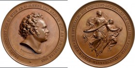 Medaillen alle Welt: Österreich-Franz Schubert (1797-1828): Bronzemedaille 1872, von Tautenhayn, auf die Enthüllung des Schubert-Denkmals in Wien, Hau...