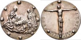 Medaillen alle Welt: Polen/Krakau: Silbermedaille 1983, geprägt in Nürnberg, auf den 450. Todestag des Nürnberger Künstler Veit Stoss, Erbauer des Kra...