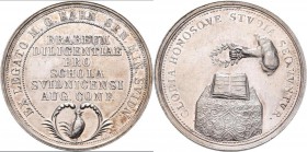 Medaillen alle Welt: Schlesien, Schweidnitz / Swidnica: Silbermedaille o.J. (um 1860), Schulpreismedaille der protestanitschen Schule von Schweidnitz....