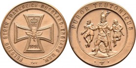 Medaillen Deutschland: 1. Weltkrieg 1914-1918: Bronzemedaille 1914, unsigniert, auf den Feldzug gegen Frankreich, Russland und England, 33,4 mm, 16,05...
