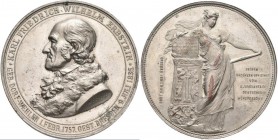 Medaillen Deutschland: Dresden: Nickelmedaille 1883 von A. Scharff, auf Karl Friedrich Wilhelm Erbstein (1757-1836), Archäologe und Numismatiker - ges...