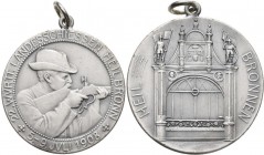 Medaillen Deutschland: Heilbronn: Silbermedaille 1908, geprägt bei Mayer & Wilhelm Stuttgart, auf dass 22. Württembergische Landesschiessen, Randpunze...
