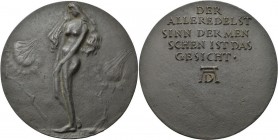 Medaillen Deutschland: Nürnberg: Bronzegussmedaille 1971 von H. Klinkel, auf den 500. Geburtstag von Albrecht Dürer, Av: Nackte Frau zwischen 2 Blüten...
