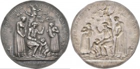 Medaillen Deutschland: Nürnberg: Einseitiger Silberabschlag 1817 der Medaille 1816/1817 von Stettner, auf die Notjahre und dem folgenden Erntesegen, v...
