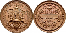 Medaillen Deutschland - Geographisch: Frankfurt a.M.: Bronzemedaille 1881 von Giesenberg/Scharff. auf die Allgemeine Deutsche Patent- und Musterschutz...