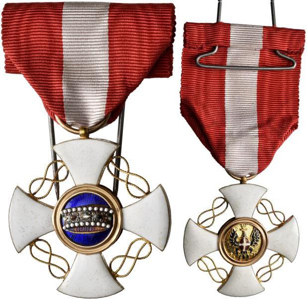 Orden & Ehrenzeichen: Italien: Orden der Krone, Kommandokreuz o.J. (gestiftet 18...