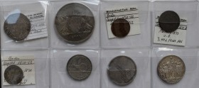 Alle Welt: Kleines Album mit ca. 100 Münzen, überwiegend Kleinmünzen, jedoch auch Münzen wie: Kronentaler 1833 aus Baden dabei (AKS 79), 2 RM Hindenbu...