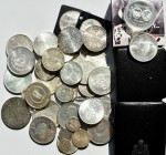 Alle Welt: Lot Silbermünzen aus aller Welt, dabei Kanada, Österreich, USA und andere. Über 600g Silbermünzen (Brutto).
 [taxed under margin system]...