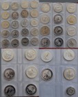 Australien: Ein Album voll mit Silbermünzen aus Australien. Dabei 21 x 10 Dollars 1985 -1999, 2 x 1 Dollar 1995-1996, 12 x 1 OZ Kookaburra 1990-2001, ...