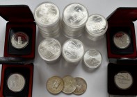 Kanada: kleine Sammlung Kanada, dabei: Olympiade Montreal - 24 x 10 CAD sowie 22 x 5 CAD, keine vollständige Serie. Dazu noch 7 x 1 CAD Gedenkmünzen....