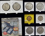 Vereinigte Staaten von Amerika: Kleine Partie in einer Holzbox, dabei 5 Dollars 1913 Indian Head, Morgan Dollars - u.a. 1883 O, Peace Dollar usw.
 [p...