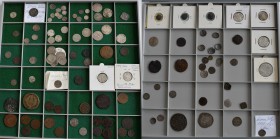 Europa: Konvolut von ca. 210 Silber- und Bronzemünzen diverser europäischer Staaten, beginnend ab dem Mittelalter bis zum 19. Jahrhundert, schön, schö...