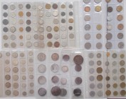 Europa: Lot verschiedene Münzen überwiegend aus Europa 19./20. Jhd, sehr viele Silbermünzen dabei, wie z.B. Belgien 5 Francs um 1860, Frankreich 50 c....