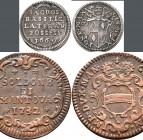 Italien: Lot 12 Münzen, meist Kirchenstaat, Clemenz IX. Mezzo Grosso del Possesso 1667, Clemenz XI. Mezzo Grosso o.J., Benedikt XIV. Grossi AI + 1/2 G...