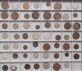 Polen: Lot 55 Münzen, 18. sowie 19. Jhd. überwiegend Kleinmünzen Groschen / Grosz.
 [taxed under margin system]