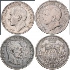 Serbien: Lot 3 Silbermünzen, 5 Dinar 1879, 5 Dinar 1904, 50 Dinar 1932, sehr schön, sehr schön-vorzüglich.
 [taxed under margin system]
