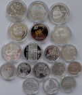 Euromünzen: Kleines Lot 18 diverse Gedenkmünzen aus der Eurozone.
 [taxed under margin system]