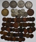 Haus Habsburg: Lot 79 diverser Münzen aus der K.u.K. Monarchie: Kreuzer, Heller, Filler. Dabei auch ein paar Silbermünzen sowie 4 Talermünzen.
 [taxe...