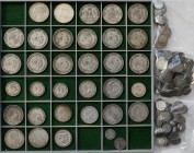 Umlaufmünzen 2 Mark bis 5 Mark: Nette Sammlung von Münzen aus dem Kaiserreich, dabei 2 Mark / 3 Mark / 5 Mark von Bayern bis Württemberg. Dazu noch bi...