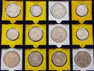 Preußen: kleine Partie 12 Münzen: Vom Siegestaler 1871, über 2 Mark (4x), 3 Mark (3x) und 5 Mark (4x) Münzen, nach Jäger Nummern sortiert.
 [plus 19 ...