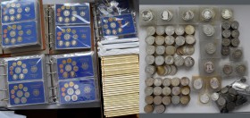Bundesrepublik Deutschland 1948-2001: Eine sehr umfangreiche Sammlung an DM Gedenkmünzen und Kursmünzensätzen. Bei den Kursmünzensätzen sind es die Ja...