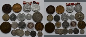 Medaillen: Tschechei / Böhmen / CSSR: Lot 20 Stück, diverse Medaillen, einige davon vor 1900, verschiedene Anlässe - Ausstellungen, Verdienste, Gedenk...