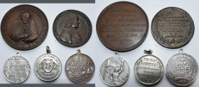 Medaillen: Lot 5 Medaillen: Æ 1896 von Johnson auf Alfonso M. de Ligorio, Æ 1764 Inthronisation Arcibiskup A.P. z Prichovic zu Prag, Ag 1928 10 Jahre ...
