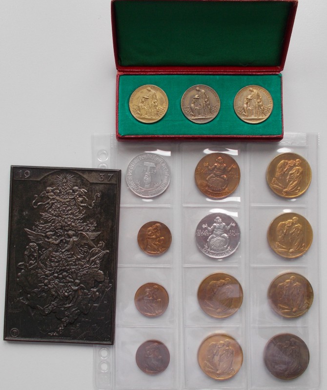 Medaillen Deutschland: Sachsen, Friedrich Wilhelm Hörnlein, Med. Eisenguß-Neujah...