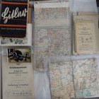 Varia, Sonstiges: Drittes Reich 1933-1945: Dokumente, Auszeichnungen, Postkarten und Landkarten eines Kampffliegers der Luftwaffe.
 [taxed under marg...