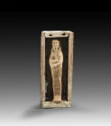 Shabti of Ineni. New Kingdom, 18th dynasty, reign of Thutmose I, 1504 - 1491 BC. H 20cm. Wood (probably sycomore), with remains of polychrome paint. F...