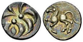 Helvetii AR Quinarius, 'Büschelquinar' type