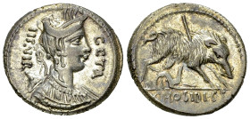 C. Hosidius C. f. Geta AR Denarius, 68 BC