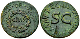 Augustus AE Sestertius, C. Cassius Celer, moneyer