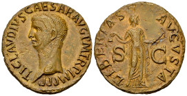 Claudius AE As, Libertas reverse