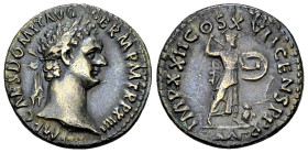 Domitianus AR Denarius, Minerva reverse