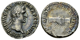 Nerva AR Denarius, Dextrarum iunctio reverse