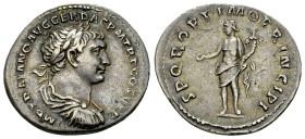 Traianus AR Denarius, Genius reverse