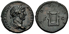 Hadrianus AE Semis, Lyre reverse