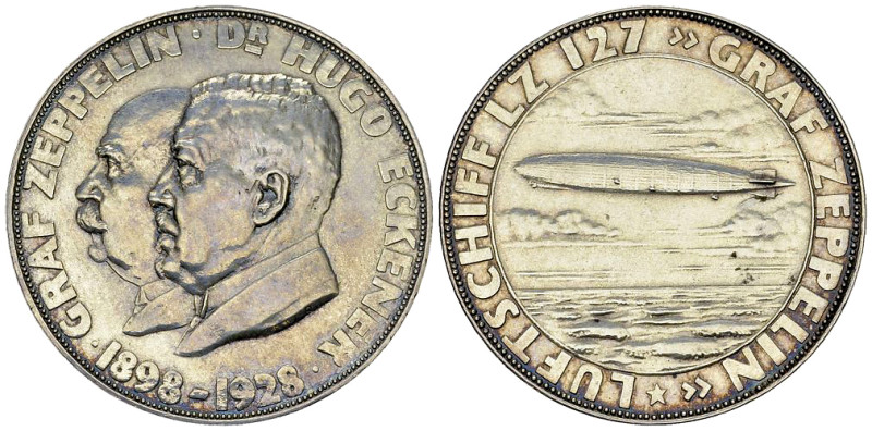 Deutschland, AR Medaille 1928, Zeppelin 

Deutschland. AR Medaille 1928 (36 mm...