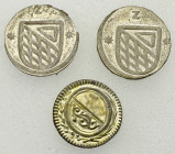 Zürich, Lot von 3 BI Kleinmünzen