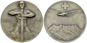Schweiz, AR Medaille 1939, Noël sous les armes
