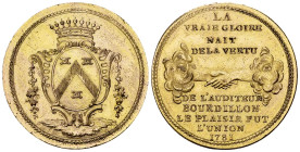 Genf, Vergoldete AE Medaille 1781, Bourdillon