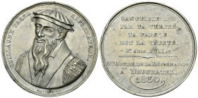Neuenburg, WM Medaille 1930, Guillaume Farel