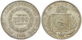 Pedro II AR 2000 Reis 1855