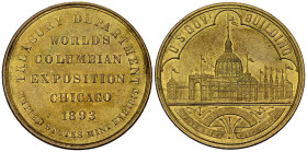 USA Brass Medal 1893, Columbian Exposition