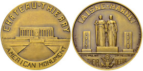USA/France, AE Medal on the American Monument, Paris 1933
