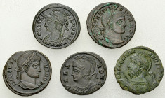Roman Empire, Lot of 5 AE coins