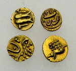 India, Lot of 4 AV Fanams